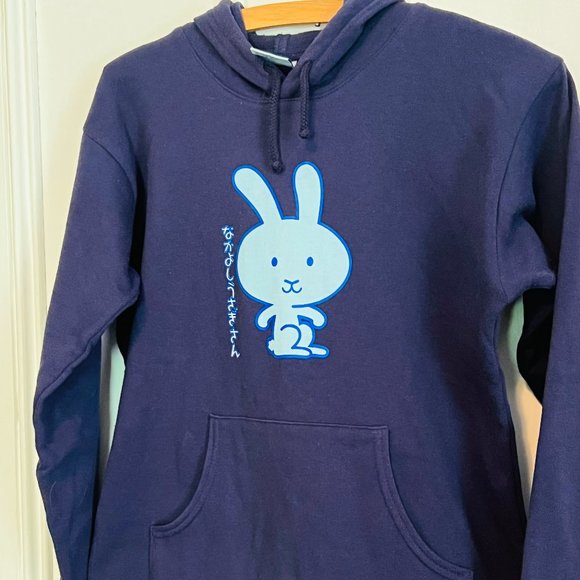 RARE DAWLS HOODIE / FUNNY BUNNY JAPAN Vintage 90s Skateboarding + Y2K!!! - Picture 11 of 11
